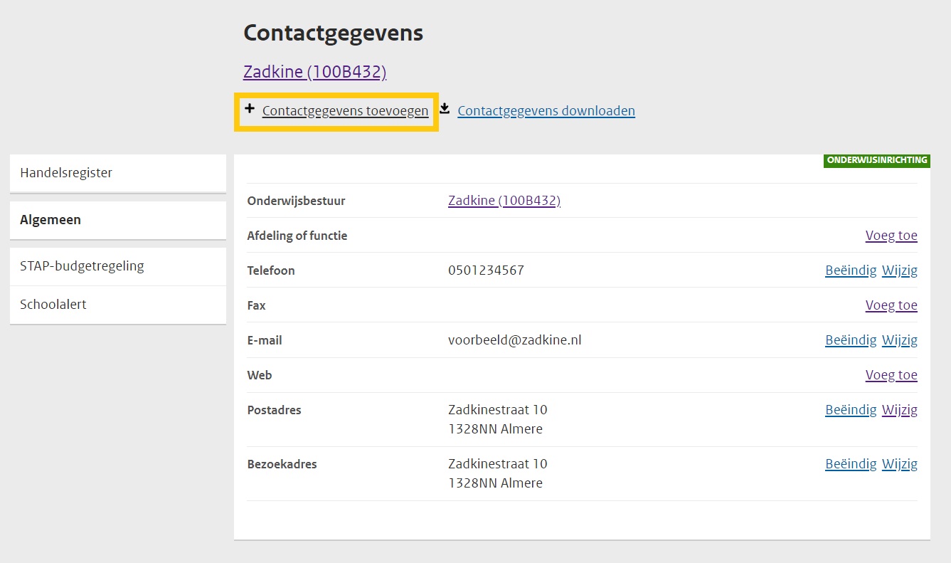 JPG Contactgegevens toevoegen vanuit contactgegevens MBO