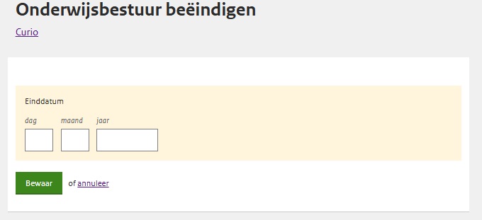 JPG Detailscherm beëindigen onderwijsbestuur VO
