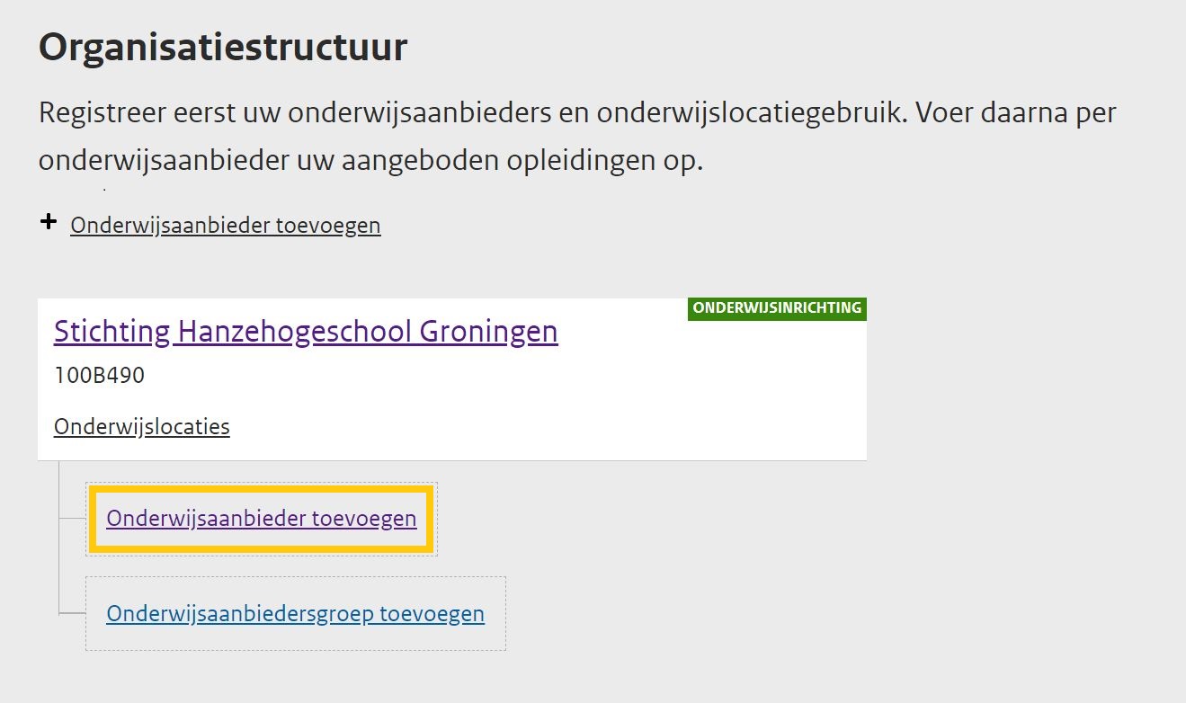 JPG Onderwijsaanbieder toevoegen vanuit organisatiestructuur HO