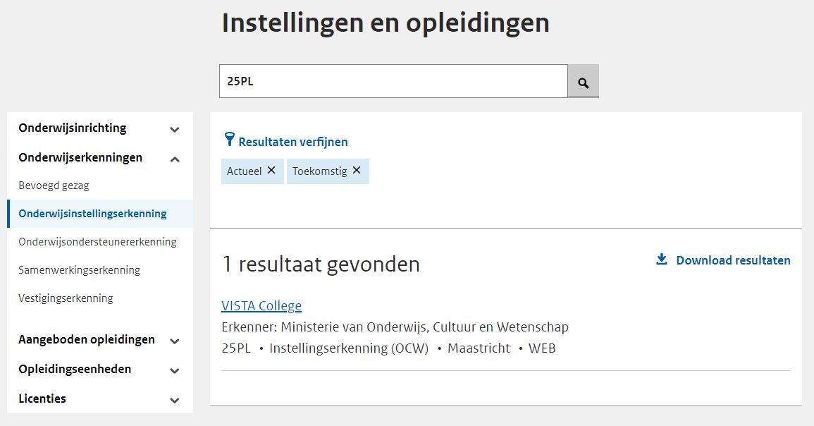 JPG Scherm zoeken op instellingsnummer in zoeken en vinden