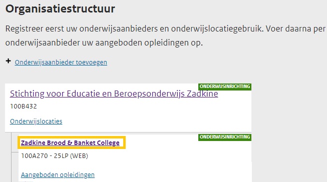 JPG Selecteer onderwijsaanbieder vanuit organisatiestructuur MBO