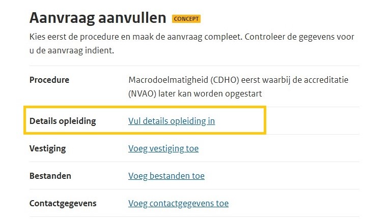 LEO details opleiding