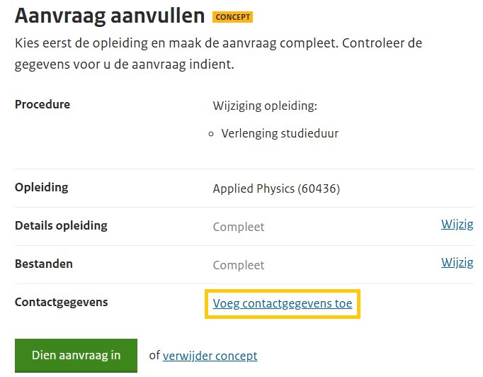 Stap 10 - NVAO verlenging studieduur Mathanja