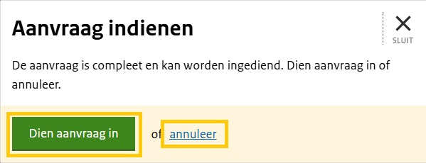 Stap 12 2 aanvraag indienen