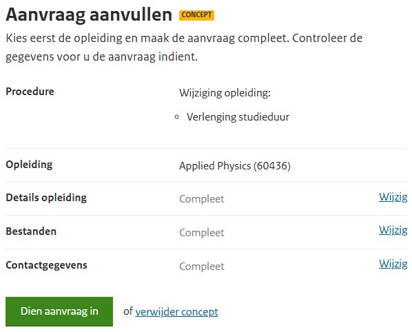 Stap 13.1 - NVAO verlenging studieduur Mathanja